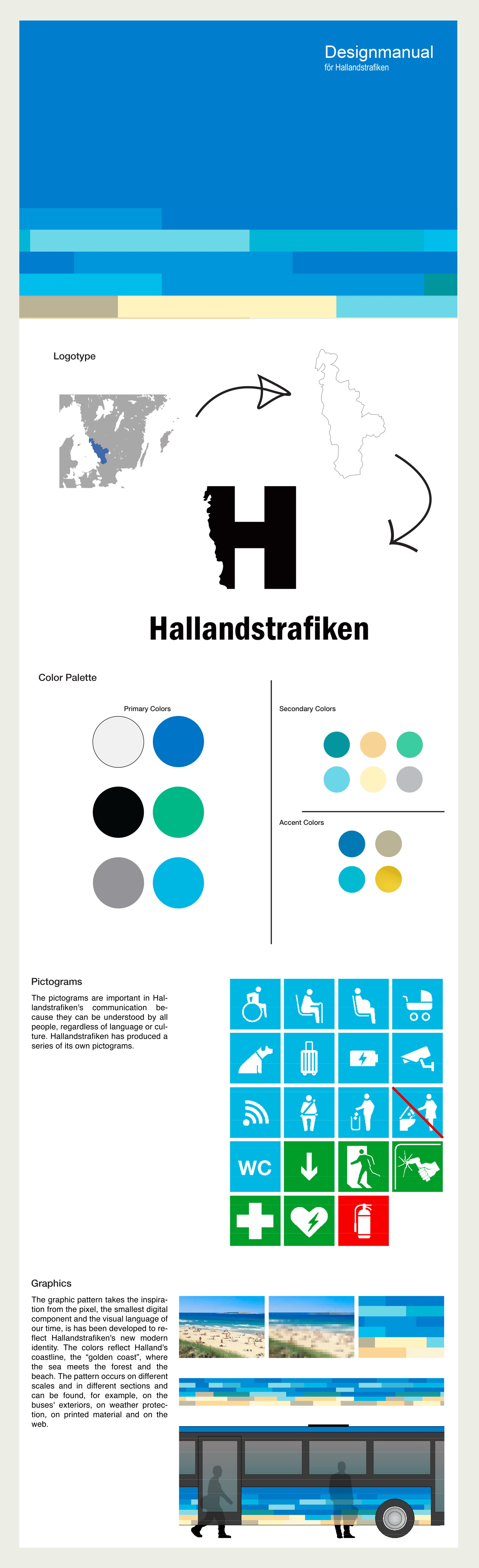Hallndstrafiken Design Guide + Logo